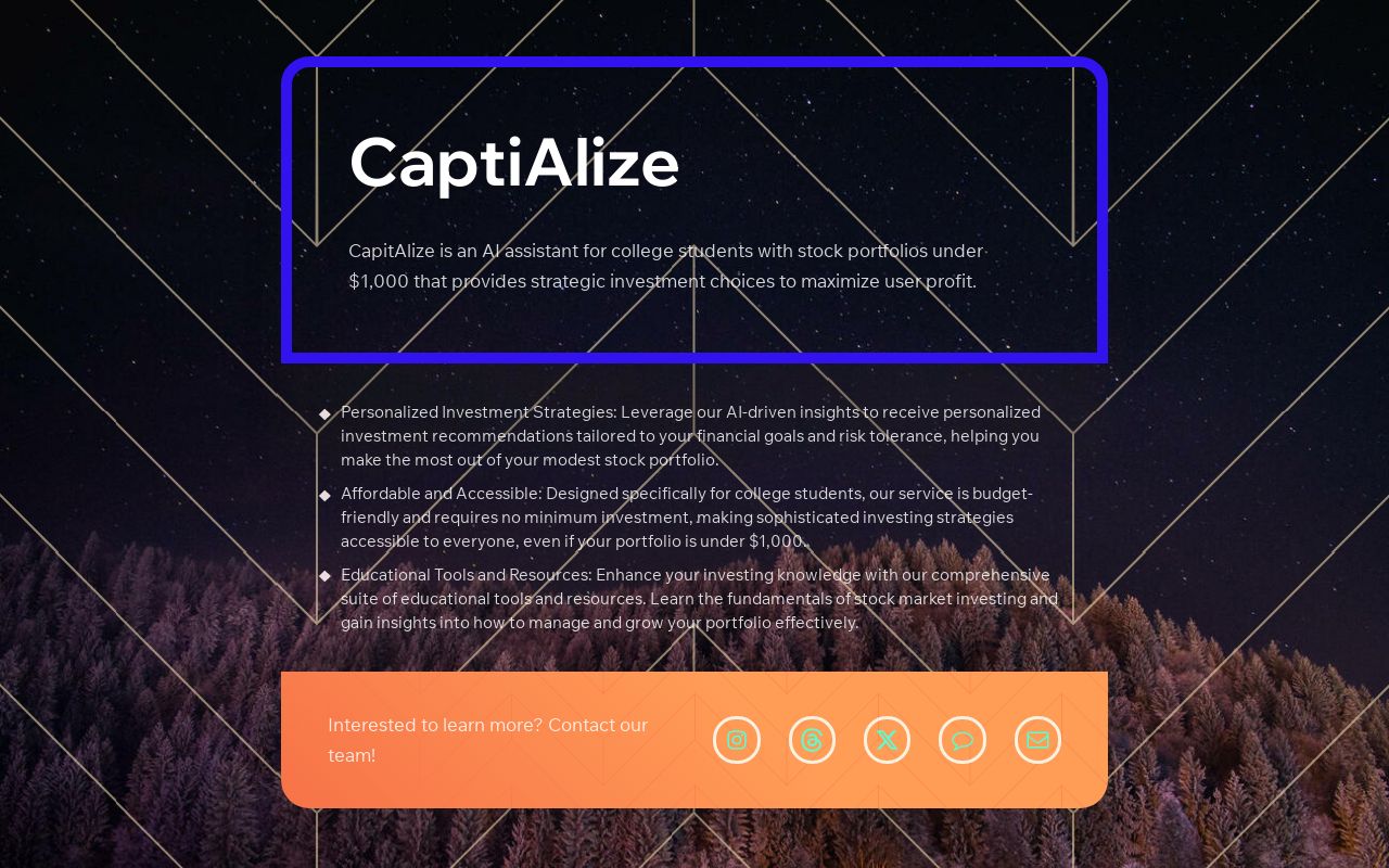 Carrd profile picture for @capitalize